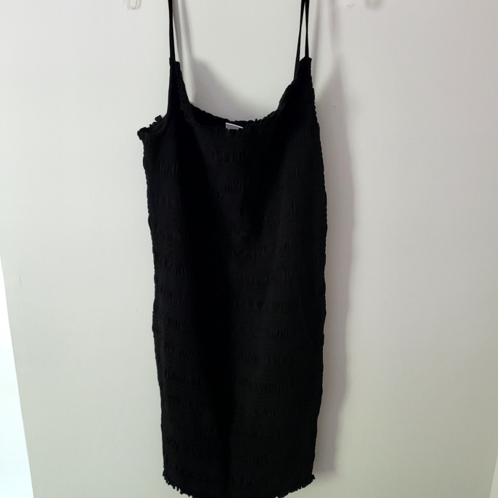 Black H&M Ruched Tank Dress szXXL